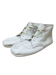 COMME des GARCONS (コムデギャルソン) ハイカットシューズ パンチング レザー ホワイト ウィメンズ/027