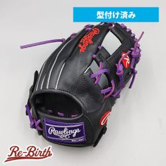 ローリングス ジュニアグラブ 軟式、ソフトボール Mサイズ ブラック