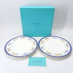 フローラル プレート ペア  TIFFANY＆Co. ティファニー