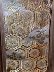 帯【袋帯】六通柄　美しい刺繍　金　フォーマル　豪華