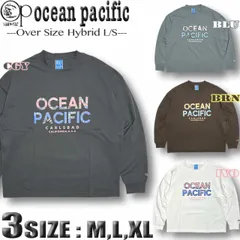 OP オーシャンパシフィック サーフブランド ロンT メンズ 水陸両用 ラッシュガード ドロップショルダー オーバーサイズ BIG 長袖Tシャツ ocean pacific 533073