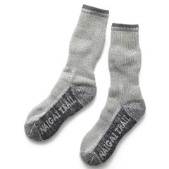 【人気商品】クルー丈 パイル編み 靴下 ソックス メンズ ソックス トレッキング レディース 山登り 登山 90301028 メリノウール混 [ナイガイ]