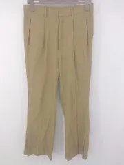 ◇ Lui's ルイス シンプル サイドスリット タックパンツ サイズM ベージュ系 メンズ P 1307250005014のサムネイル