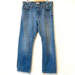 赤耳！(^w^)b UNIQLO ユニクロ セルビッジ レギュラー フィット ストレート ジーンズ デニムパンツ ジーパン コットン100% アメカジ ストリート ボトムス ヒゲ加工 お洒落 インディゴブルー メンズ 男性 W33