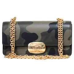 コーチ バッグ COACH カモフラ 迷彩柄 エライザ スモール チェーン フラップ 2WAY クロスボディー 斜めがけ ショルダーバッグ ダークサイプレスマルチ【訳あり】CV948