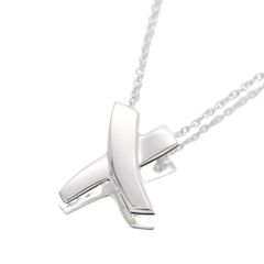 ティファニー Tiffany&co ネックレス グラフィティX キス シルバー Ag925 レディース 女性 【中古】
