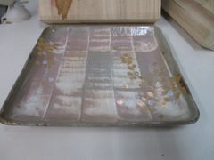たち吉　大皿　金彩茶花　 盛皿 　 和食器 木箱付き (木箱汚れ）
