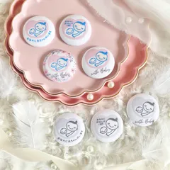 38mm マタニティマーク　バッチ　お知らせ　ピン　クリップ　出産　妊娠　妊婦
