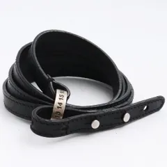 マルタンマルジェラ☆デニムレザーブレスused美品カスタマイズ有り マルタンマルジェラ☆デニムレザーブレスused美品カスタマイズ