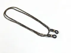T.A.S ティーエーエス　 ブラックレザーシルバー メガネチェーン T.A.S ティーエーエス ブラックレザーシルバー メガネチェーン