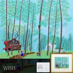 WISH】平山郁夫「西城の馬」複製画 6号 〇文化勲章 文化功労者