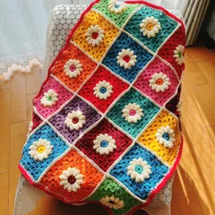 No.69  ぷっくりお花のマルチカバー