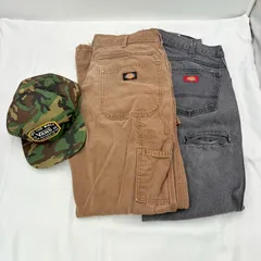 【❗️✨お得なセット✨❗️】古着ストリート系コーデセット Dickiesパンツ×2＋バンズキャップ