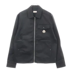 MONCLER (モンクレール) CAMICIA SHIRT フロントロゴパッチ シャツジャケット ブラック J10912F00002 57448のサムネイル