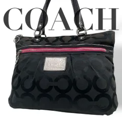 良品 4838 COACH コーチ A4トートバッグ シグネチャー ブラック