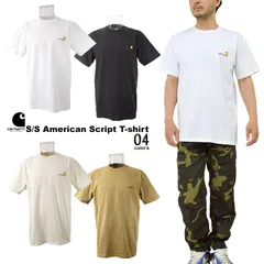 carhartt カーハート American Script Tシャツ WORK IN PROGRESS ユニセックス シン 半袖 厚手 男女兼用 ユニセックス シンプル 刺繍
