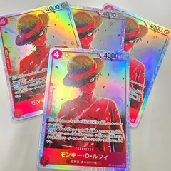 ワンピースカードゲーム モンキー・D・ルフィ OP12-015 SR 4枚セット 師弟の絆