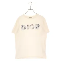 DIOR ディオール 23SS ロゴプリント パイル地 半袖Tシャツ カットソー ブラウン 393J696G0858