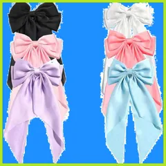 『大人気』ヘアクリップ BetterJonny ヘアアクセサリー 大きめ バレッタ 蝶結びヘアークリップ 髪留め おしゃれ エレガント リボン ヘアピン ウェディング ヘッド 6色 髪飾り 結婚式 和装