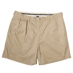 90's 00's ポロラルフローレン 2タック コットン チノショーツ (38) カーキ タイラーショーツ ポロチノ 90年代 旧タグ オールド POLO アメリカ古着 USED ビンテージ ヴィンテージ