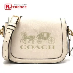 COACH コーチ ショルダーバッグ ホースアンドキャリッジ C4058 レザー ホワイト