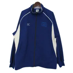 ミズノ ジャージ ジャケット アウター ダイナミックエアリー スポーツウエア メンズ Lサイズ ブルー×白 Mizuno 【中古】
