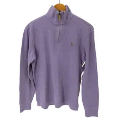 ポロラルフローレン POLO RALPH LAUREN ESTATE RIB ポニー刺繍ハーフジップニット メンズ  S