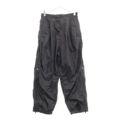 DSQUARED2 (ディースクエアード) 19SS ナイロン パラシュートパンツ 裾ジップ ブラック S78KB0005