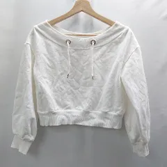 ◇ ⊂ JILLSTUART ジル スチュアート リブ 長袖 トレーナー カットソー サイズF ホワイト系 レディース E  【1502030011760】のサムネイル