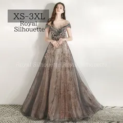 イブニングドレス パーティードレス グレー 半袖 ビーズ ナイトドレス 大きいサイズ 謝恩会ドレス 結婚式 XS S M L XL LL 2XL XXL 3XL XXXL 姫系 発表会 プリンセス ガーリー 紐タイプ 豪華 パーティー
