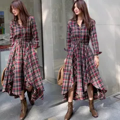 スカート ワンピース つなぎ レディース シャツワンピ 前開き ロングスカート ミモレ 長袖 襟付き Aライン リボン ウエストマーク ウエストリボン ハイウエスト ボタン かわいい 大人可愛い きれいめ シンプル カジュアル 上品 おしゃれ レトロ アジアン