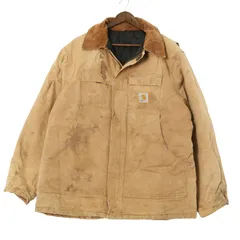 00年代 Carhartt カーハート トラディショナルジャケット ワーク 大きいサイズ ブラウン (メンズ XXL相当) 中古 古着 A2100