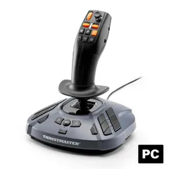 【】Thrustmaster スラストマスター SimTask FarmStick ファーミング用 多ボタン ジョイスティックPC用 最大33ボタン ファーミングシミュレーター対応