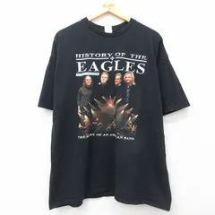 【海外古着】EAGLES バンドTシャツ XLサイズ ブラック EAGLESバンドTシャツ美品イーグルス2021ホテルカリフォルニアツアー