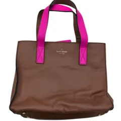 186005 現状品 Kate Spade ケイトスペード kate spade ハンドバッグ ブラウン/ピンク ハンドバッグ レザー