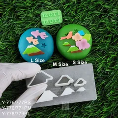 新品 和菓子 抜き型・押し型セット 和菓子道具 山セット Y-776/777PS Y-770/771PM Y-778/779PL