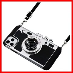 【セール中】 iPhone 15 Pro_ブラック UnnFiko iPhone 15 Pro ケース カメラデザイン おしゃれ レトロ 3D ハードケース お