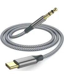 ★Henrety USB C - 3.5mm AUXケーブル (3.3フィート) Type C - オス アダプター ステレオ延長オーディオコード iPhone