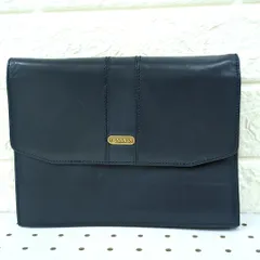 LANVIN ランバン クラッチバッグ セカンドバッグ ネイビー