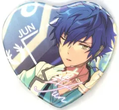 【中古】バッジ・ピンズ 漣ジュン(鳴り響く鼓動/開花前) 「あんさんぶるスターズ! 願望ホログラムハート缶バッジ Eden」 中国限定