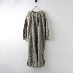 サマンサモスモス  Samansa Mos2 SM2 35th anniversary SA刺繍ワンピース F/ベージュ ストライプ ドレス ロング【2400014390575】