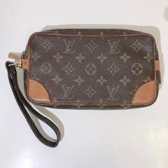 LOUIS VUITTON ルイヴィトン セカンドバッグ ポーチ ブラウン モノグラム シグネチャー