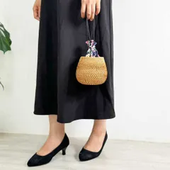 かごバッグ 浴衣 かご巾着バッグ カゴバッグ 夏着物 和装バック 上品 無地 かわいい おしゃれ 大人っぽい シンプル 無地 和物屋 ラタン 籐 カゴバック 竺仙浴衣に ワンピースにも 10代 20代 30代 40代 50代 大人 おしゃれ 浴衣巾着