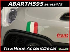 ABARTH595 アバルト トーフック アクセント デカール 前後2枚セット