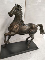 ヴィンテージ 真鍮製 走る馬 3 頭の置物 - メルカリ