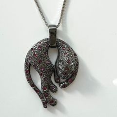 K10ネックレストップ レオパード パンサー - メルカリ