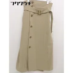 ◇ ◎ ROSE BUD ローズバッド ベルト付き フロントボタン ロング タイト スカート サイズ S ベージュ レディース  【中古】 【1111100004481】