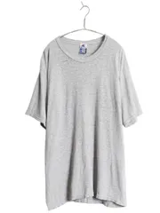 【お得なクーポン配布中!】 90s チャンピオン 無地 半袖 Tシャツ メンズ XL 古着 オールド コットン ワンポイント 目無し 薄手 シンプル 大きいサイズ ブランク グレー