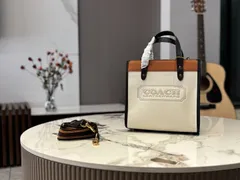 【今日特価】Coach Ss22 Field 30cm Tote Bag - コーチ Ss22 フィールド 30cm トートバッグ（オリジナルレザー）-WTO輸入3