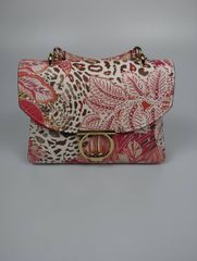 【Salvatore Ferragamo】 フェラガモ マーゴットガンシオ プラントプリント ショルダーバッグ